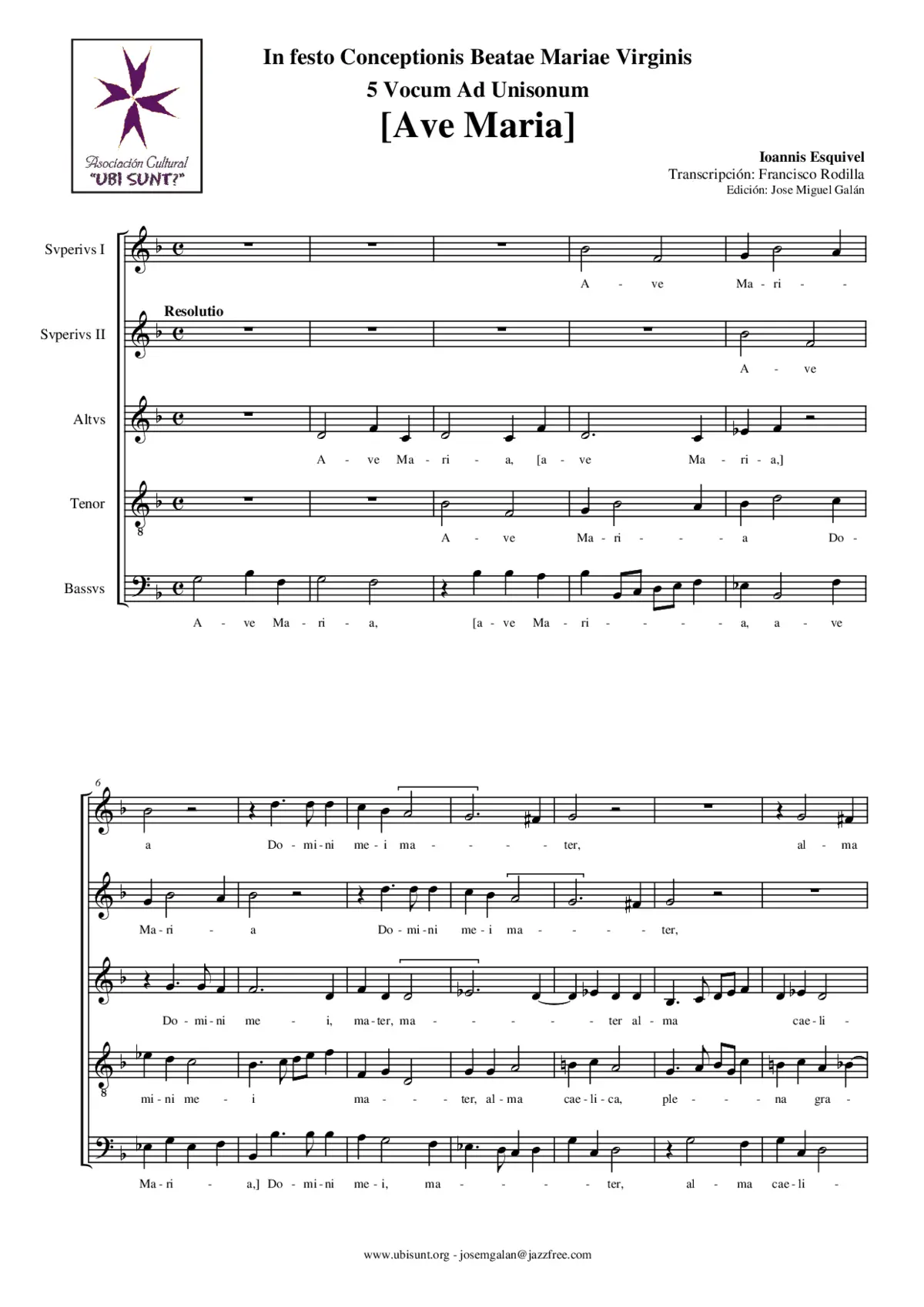 Ave Maria - Page 1