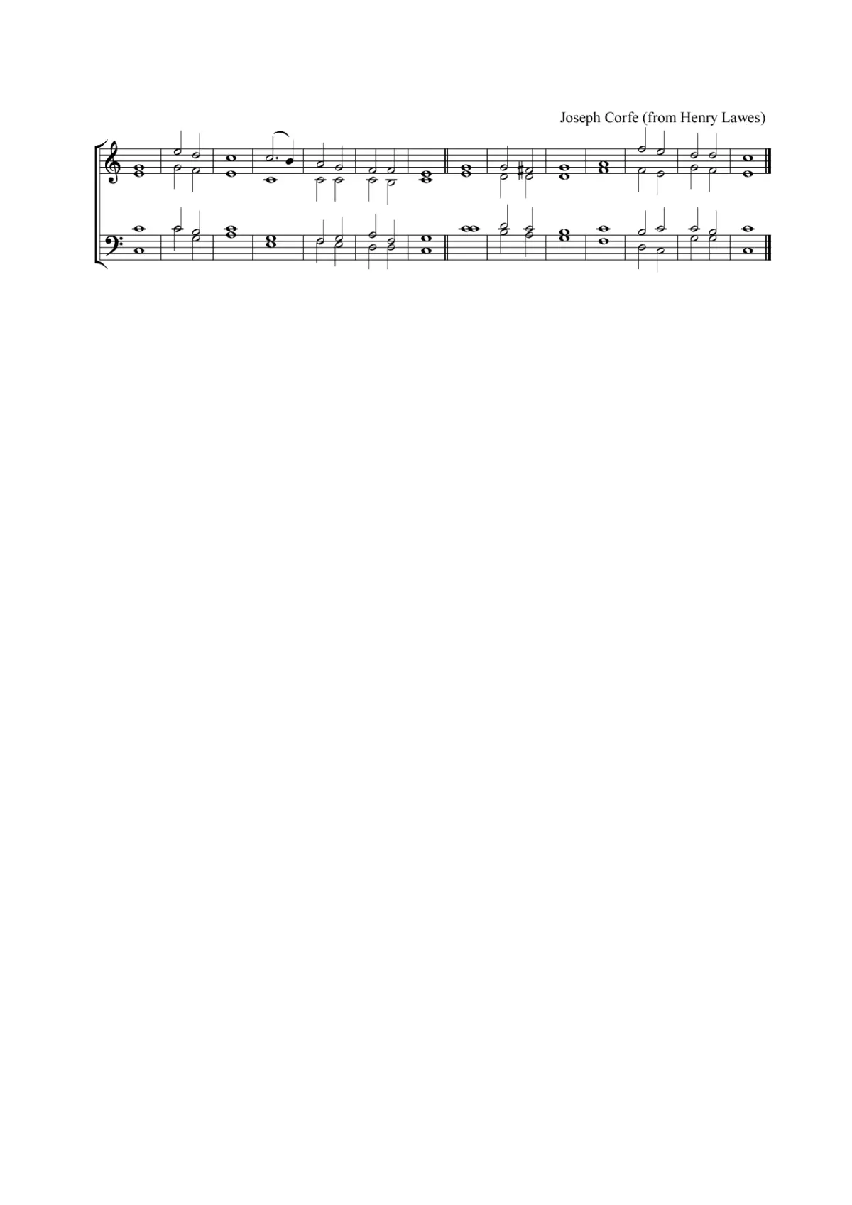 Double chant in C major - Page 1
