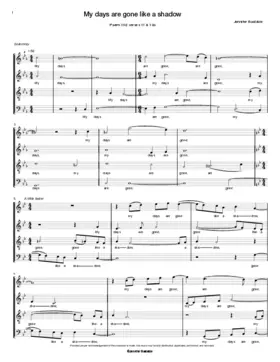 My days are gone like a shadow