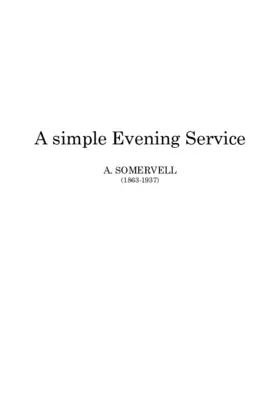 A simple Evening Service