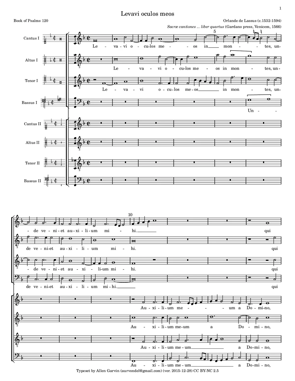 Levavi oculos meos - Page 1