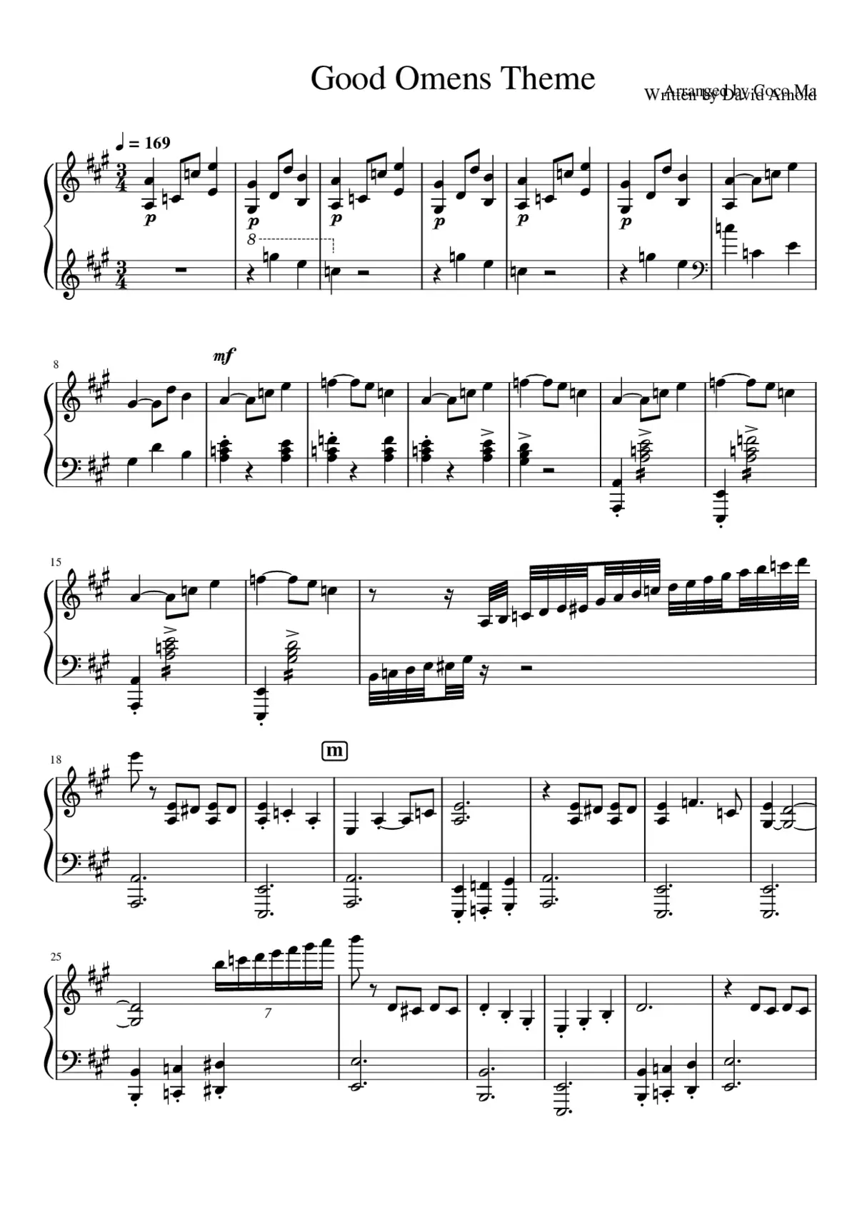good omens - main theme - Page 1
