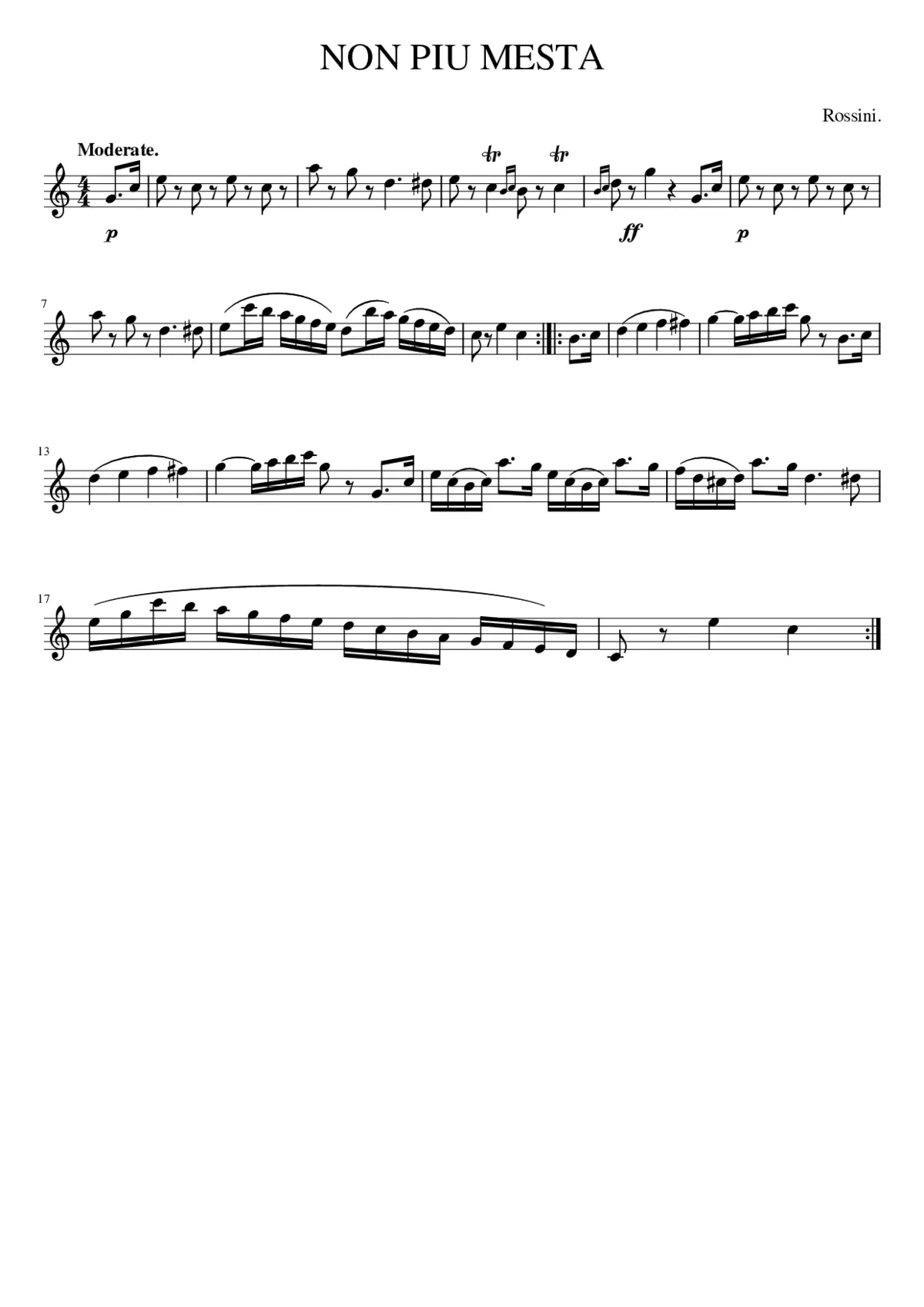 NON PIU MESTA - Page 1