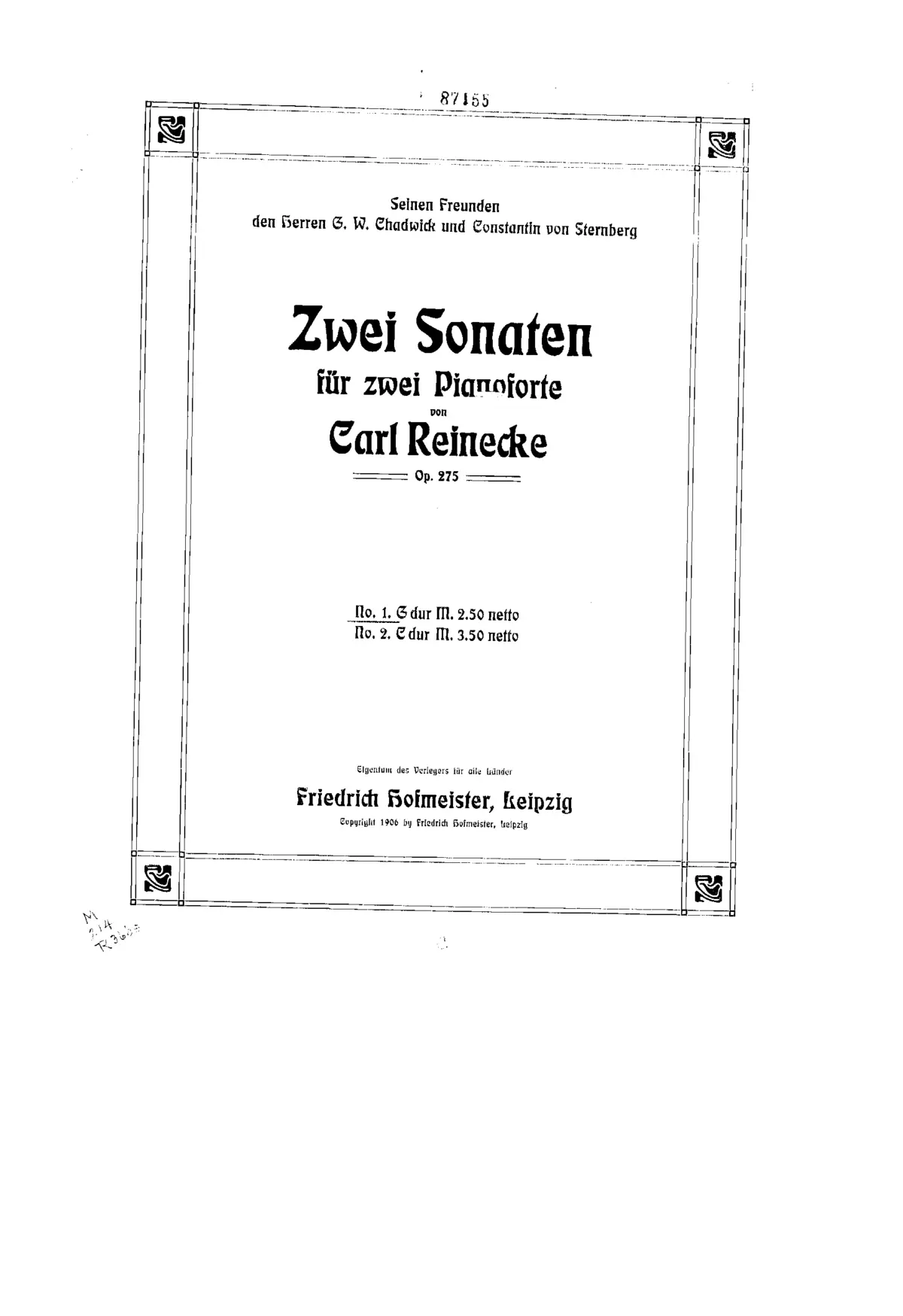 2 Sonatas for 2 Pianos - Page 1