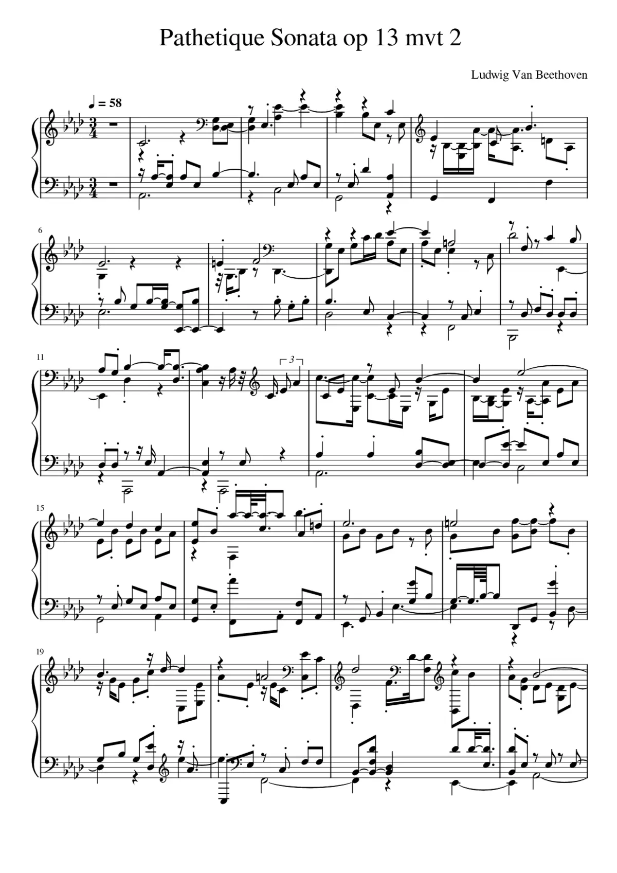 Piano Sonata No.8 Op.13 - Page 1