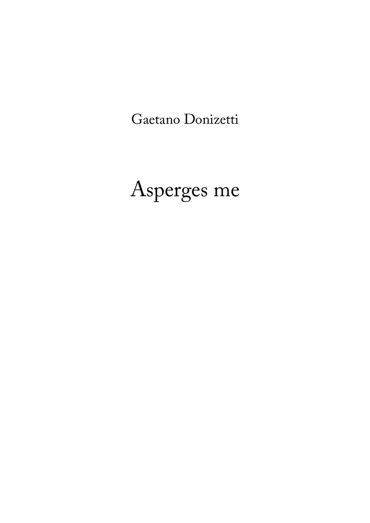 Asperges me - Page 1