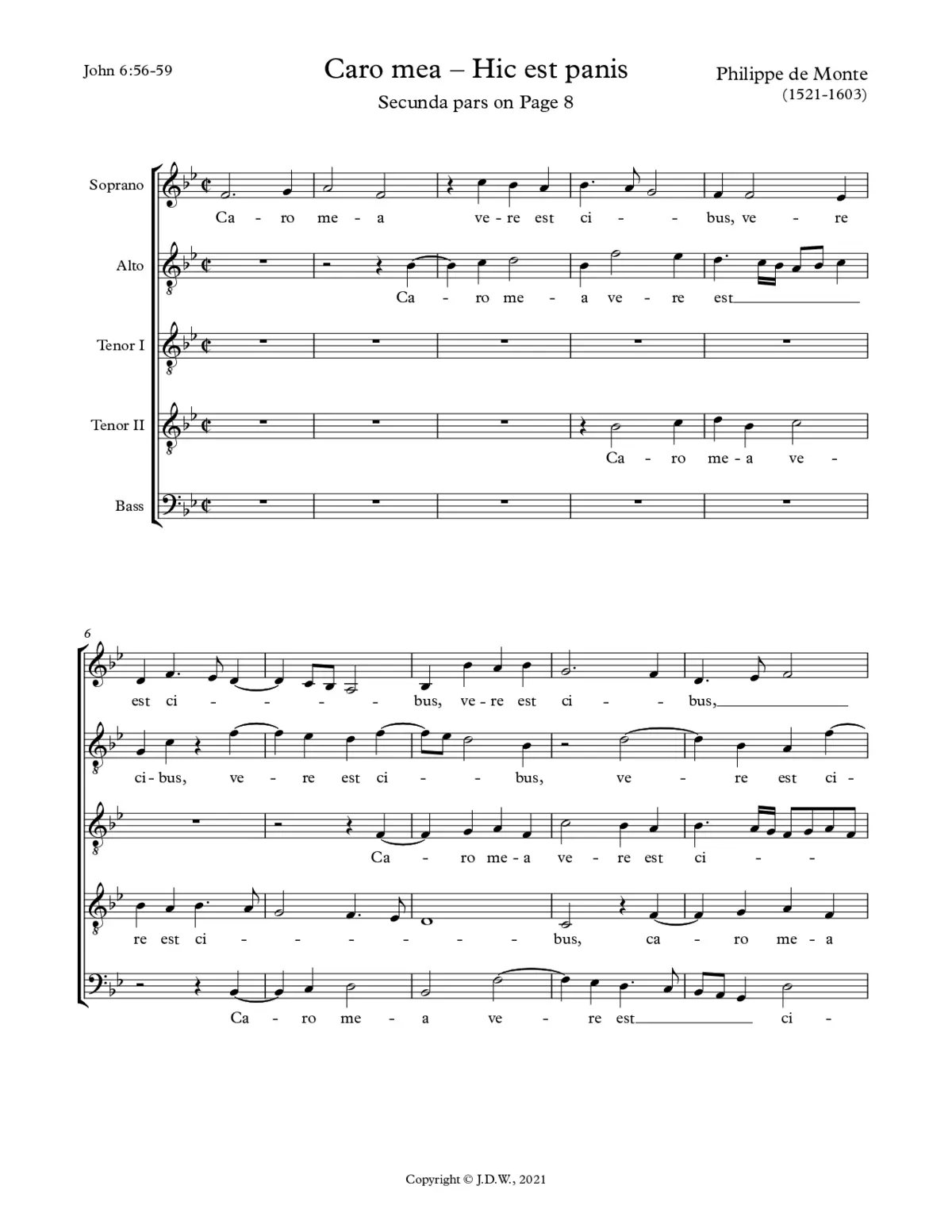 Caro mea vere est cibus - Page 1