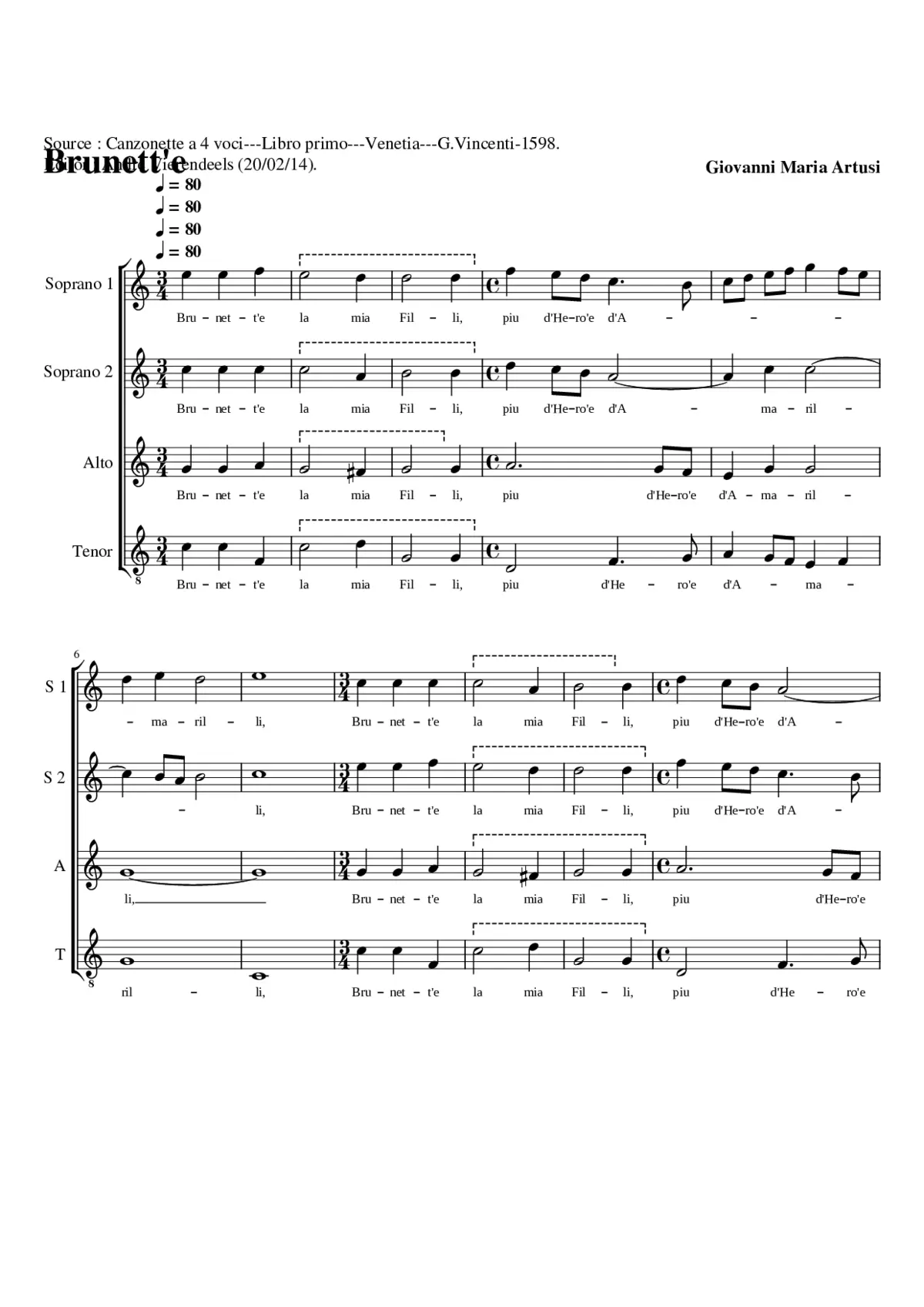 Brunett' è la mia Filli - Page 1
