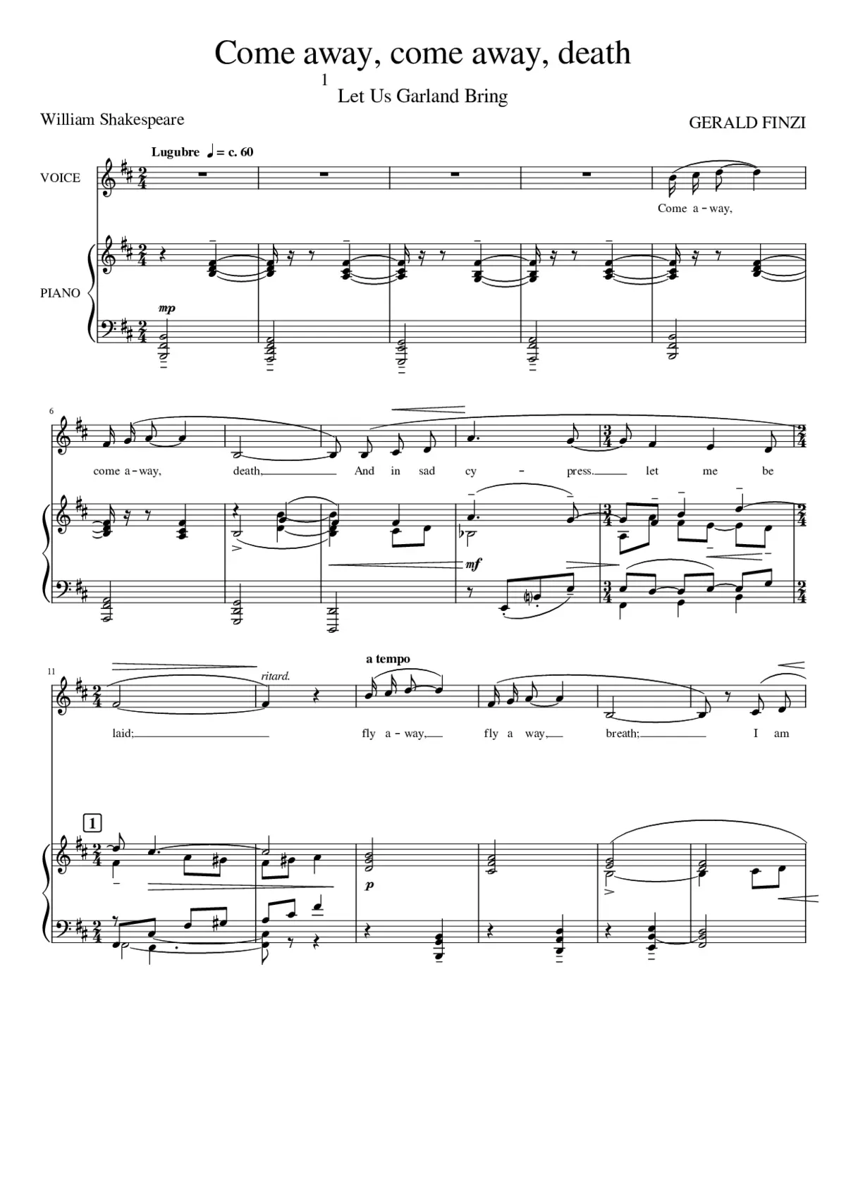 Let Us Garlands Bring Op.18 - Page 1