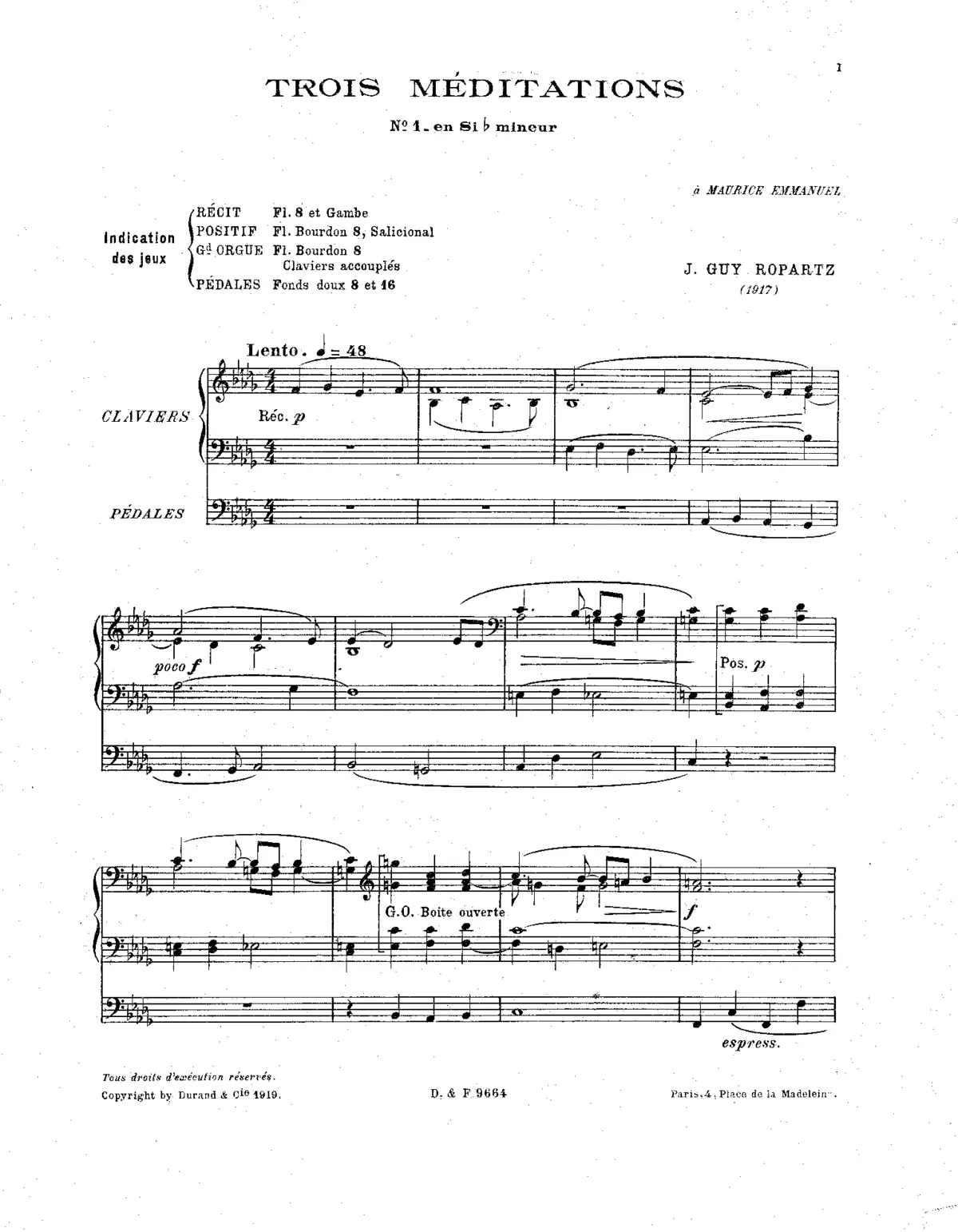 3 Méditations - Page 1