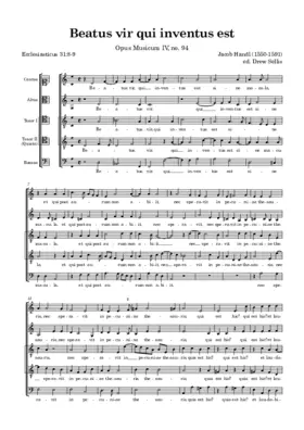 Beatus vir qui inventus est