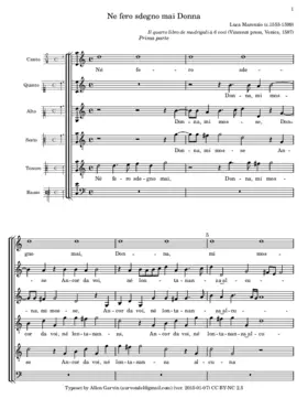 Ne fero sdegno mai Donna