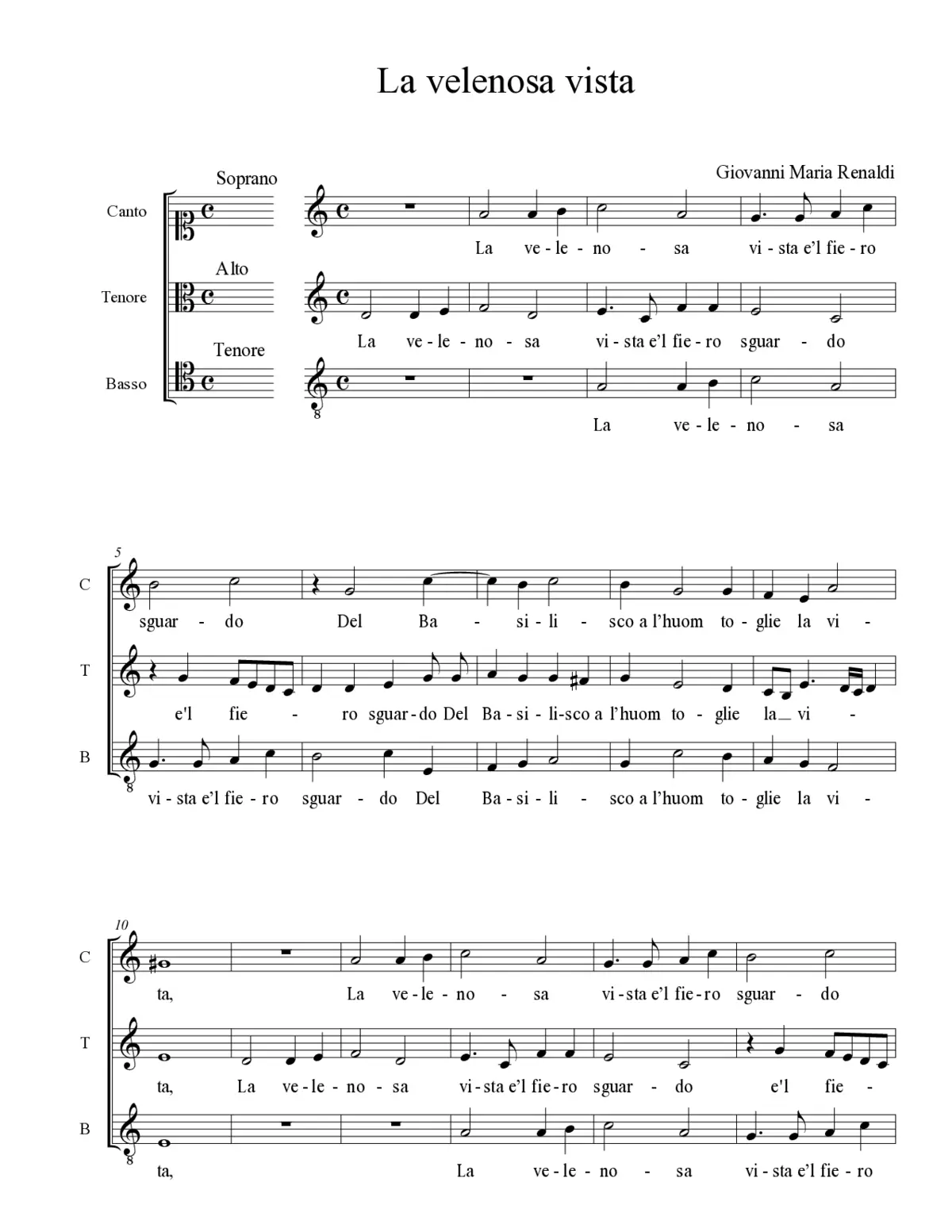 La velenosa vista - Page 1