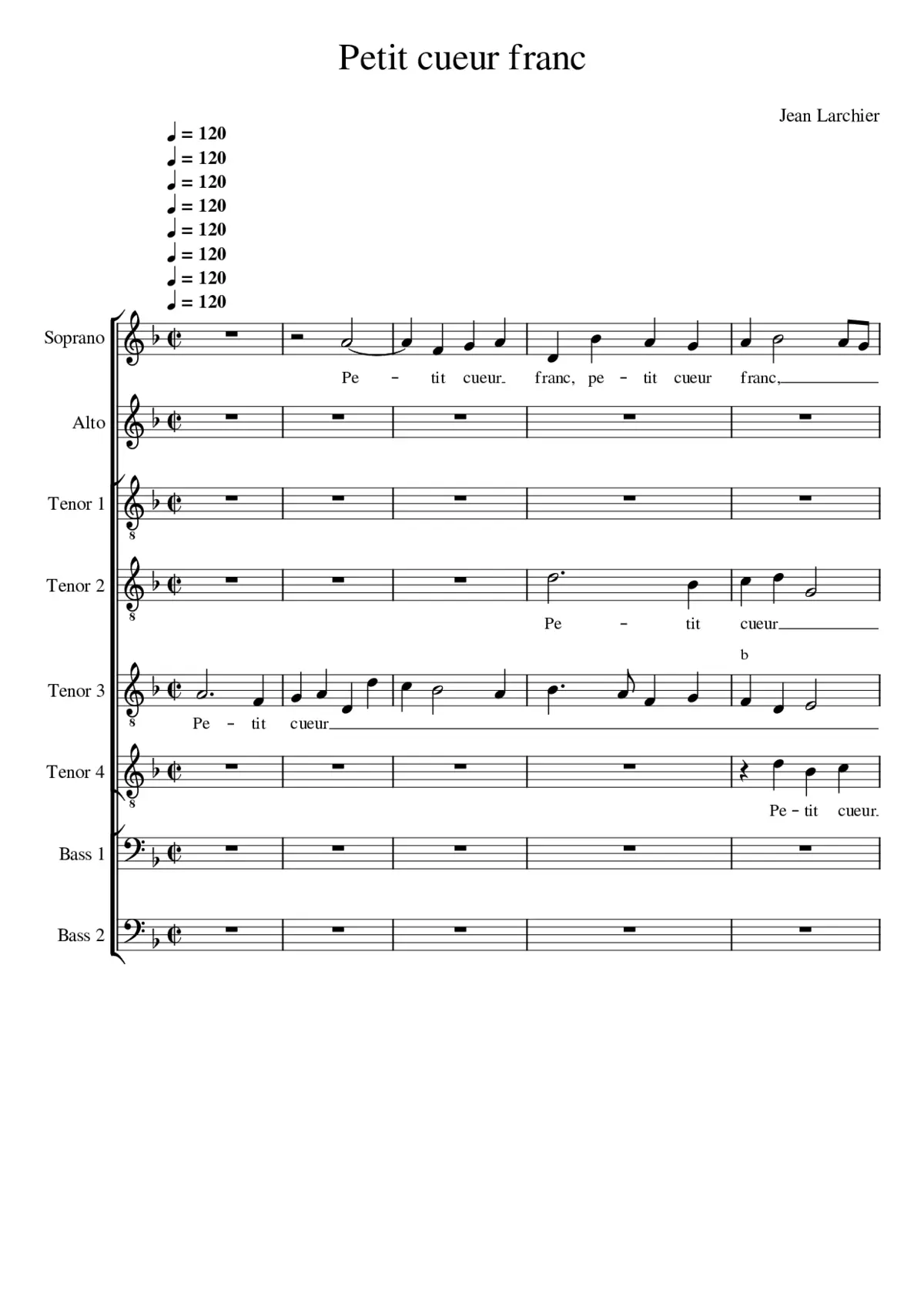 Petit cueur franc - Page 1