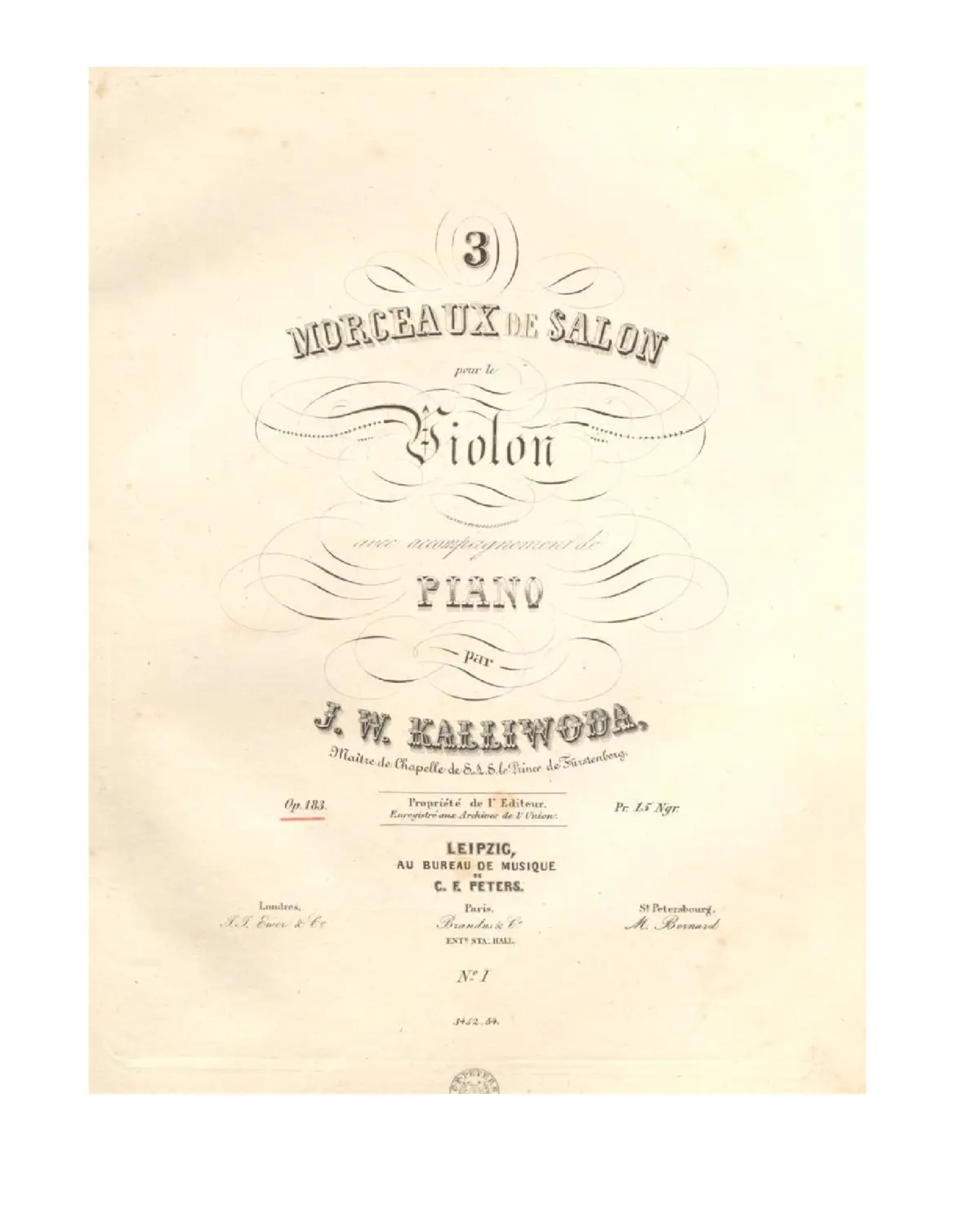 3 Morceaux de salon - Page 1