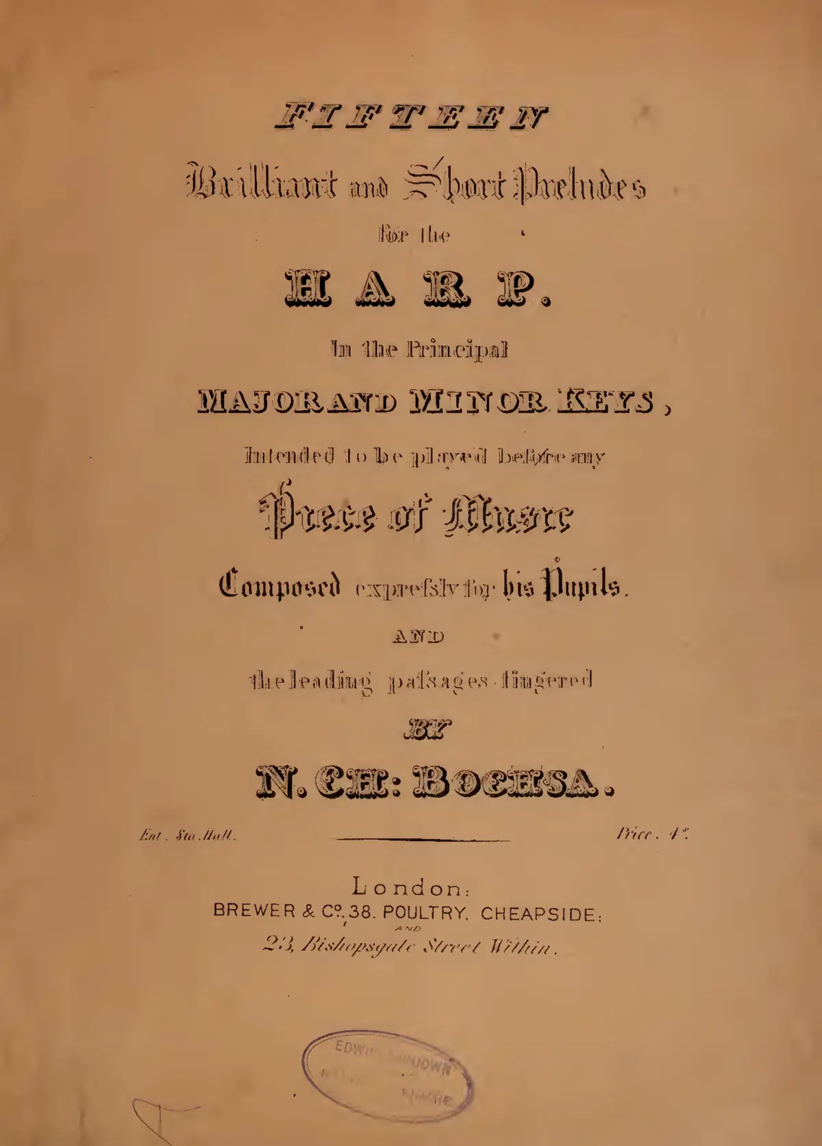15 Brilliant and short preludes for the harp - Page 1