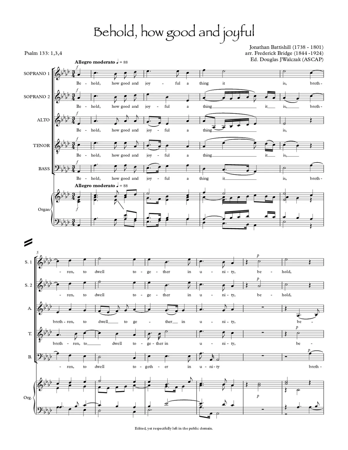 Behold, how good and joyful - Page 1