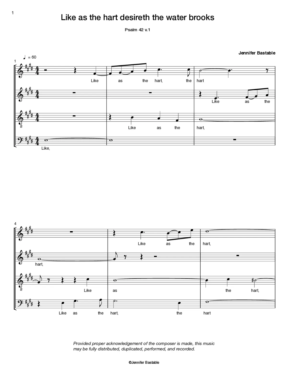 Like as the hart - Page 1