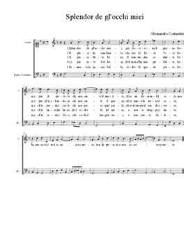 Splendor de gl'occhi miei