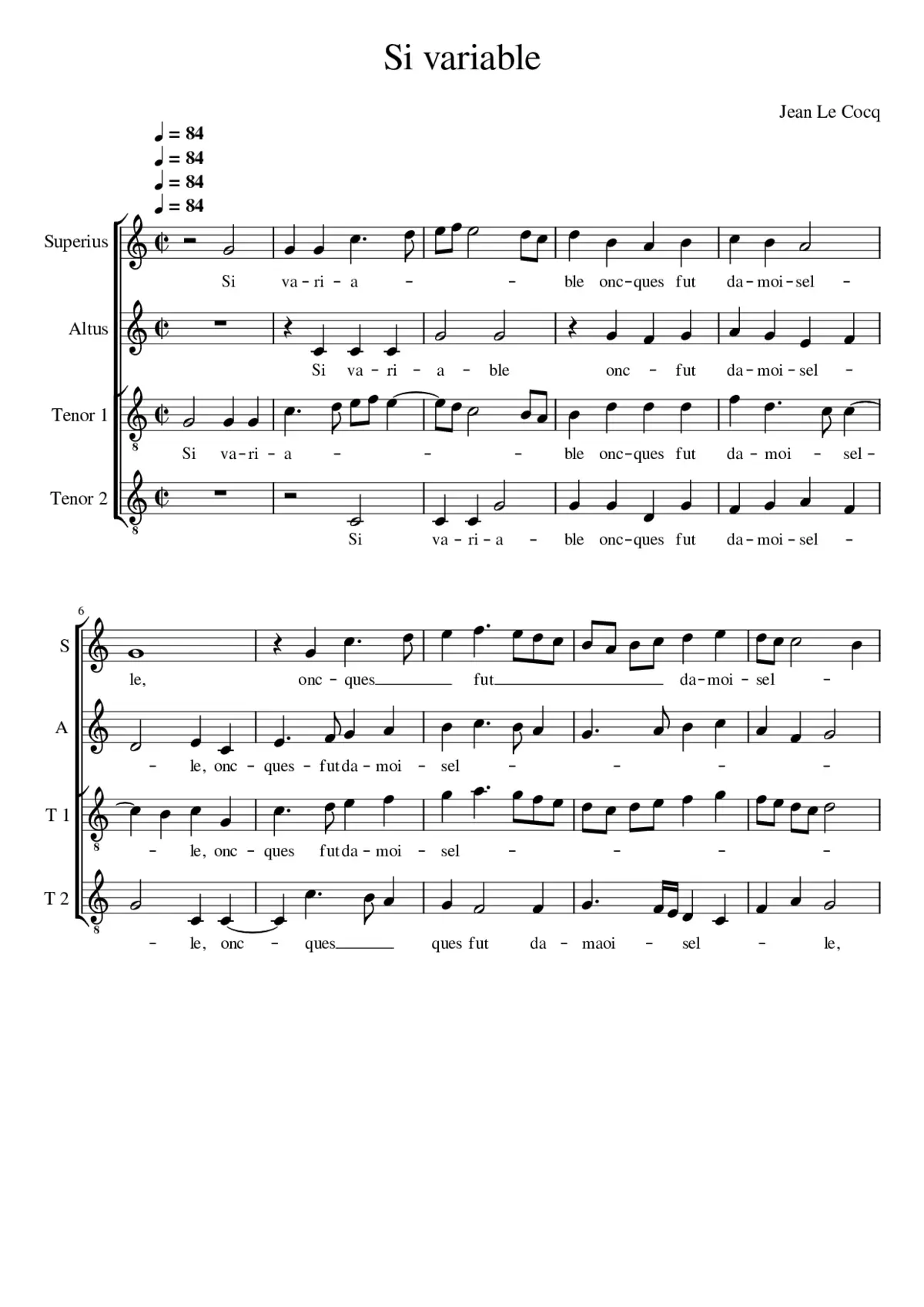 Si variable - Page 1