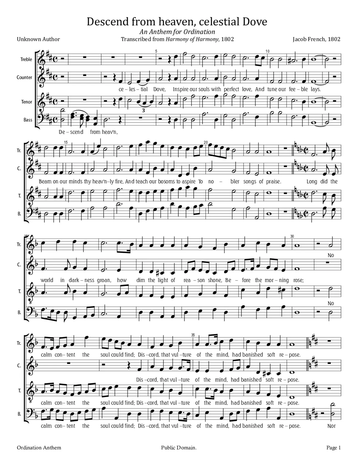 An Anthem for Ordination - Page 1