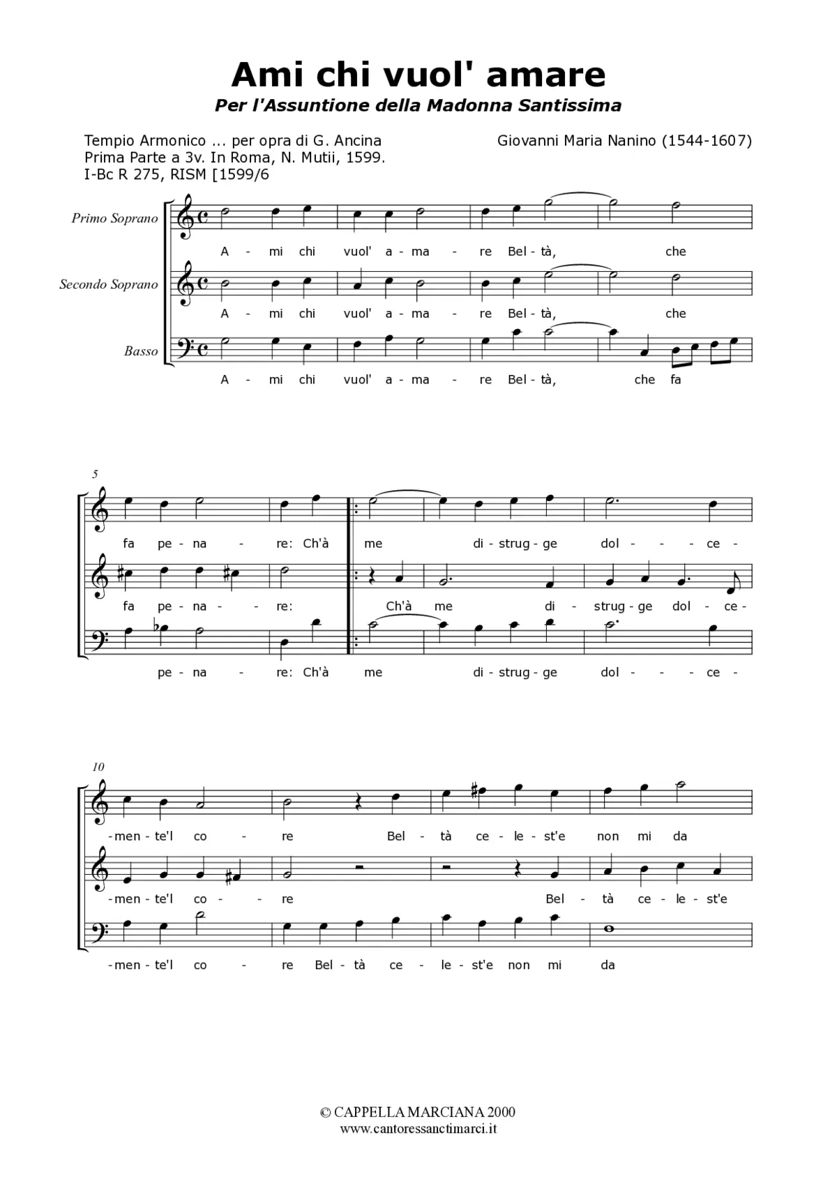 Ami chi vuol amare - Page 1