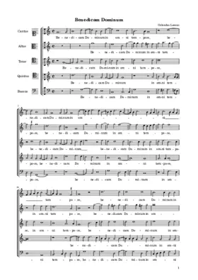 Benedicam Dominum a 5