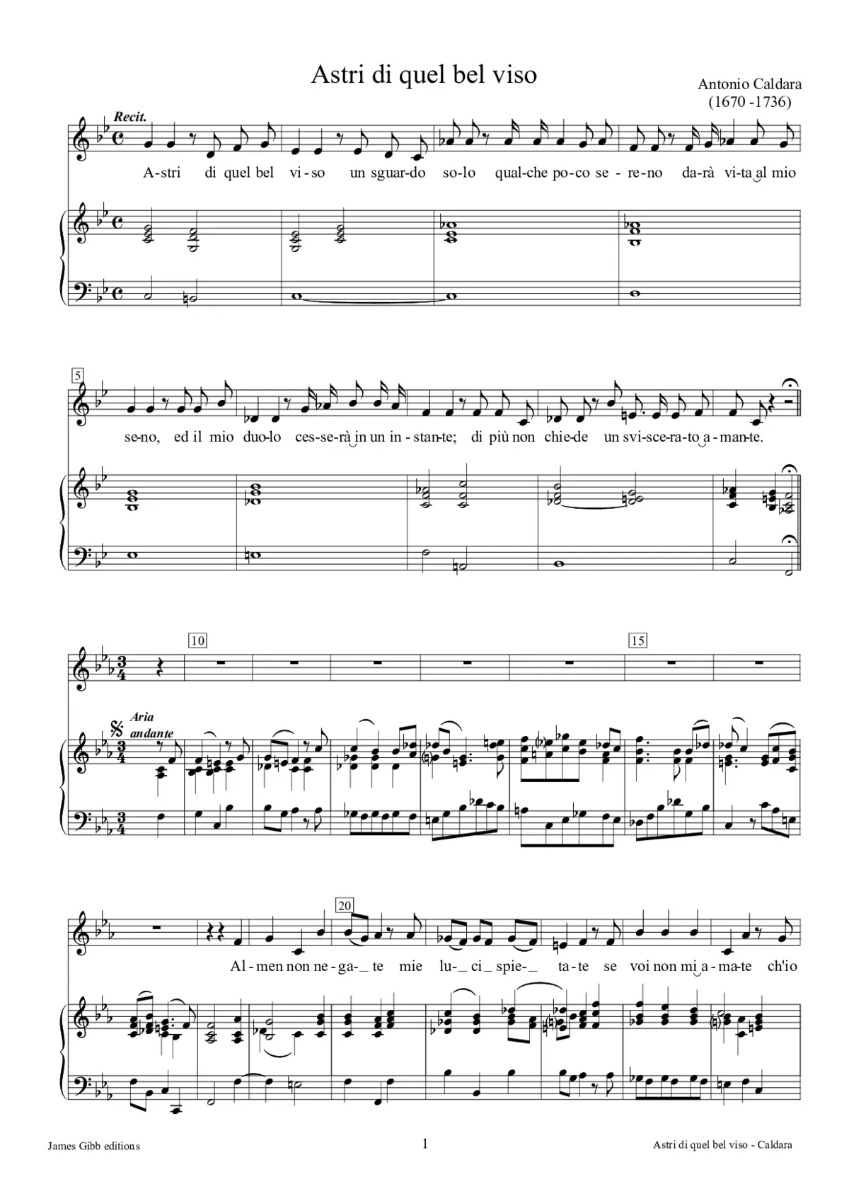 Astri di quel bel viso - Page 1