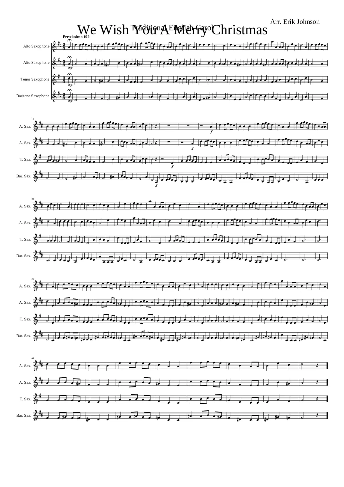 we wish you a merry christmas - Page 1