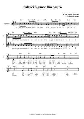 Salvaci Signore Dio nostro