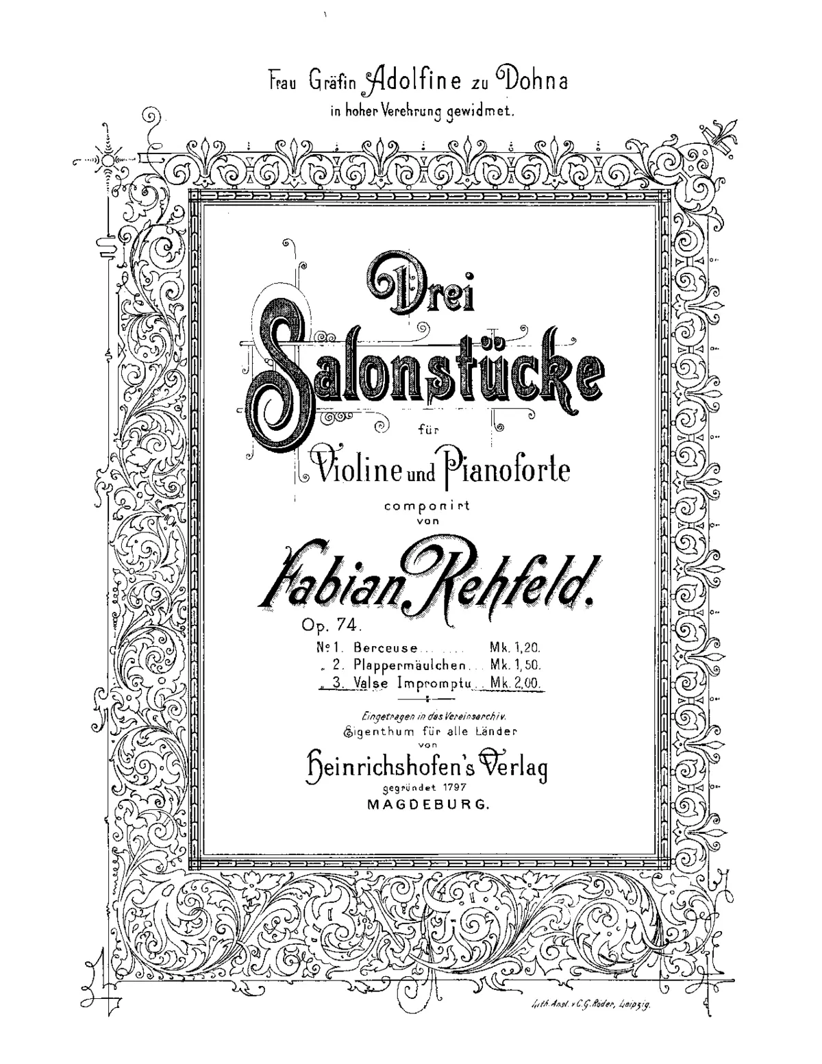 3 Salonstücke - Page 1