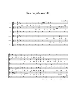 D'un limpido ruscello