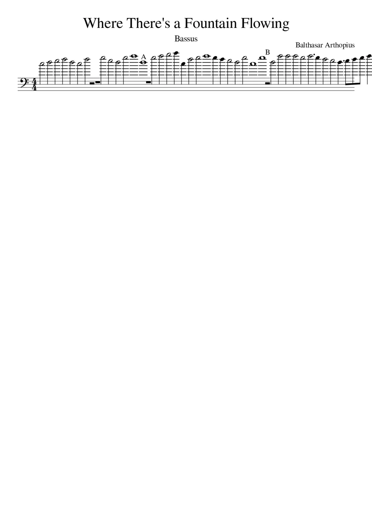 Where There's a Fountain Flowing - Page 1