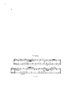 Aria and 6 Variations in D major