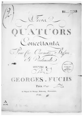 3 Quatuors concertants