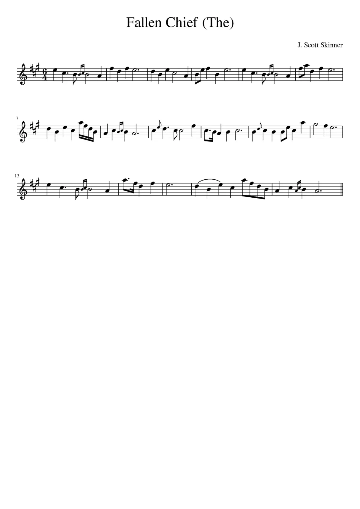 Fallen Chief (The) - Page 1