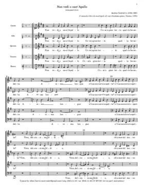 Non vedi o sacr'Apollo