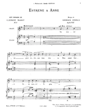 7 Chansons de Clément Marot, Op.15