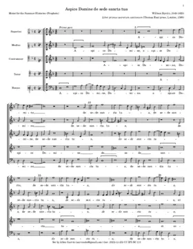 Aspice Domine de sede - Respice Domine