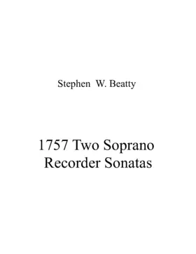 2 Soprano Recorder Sonatas