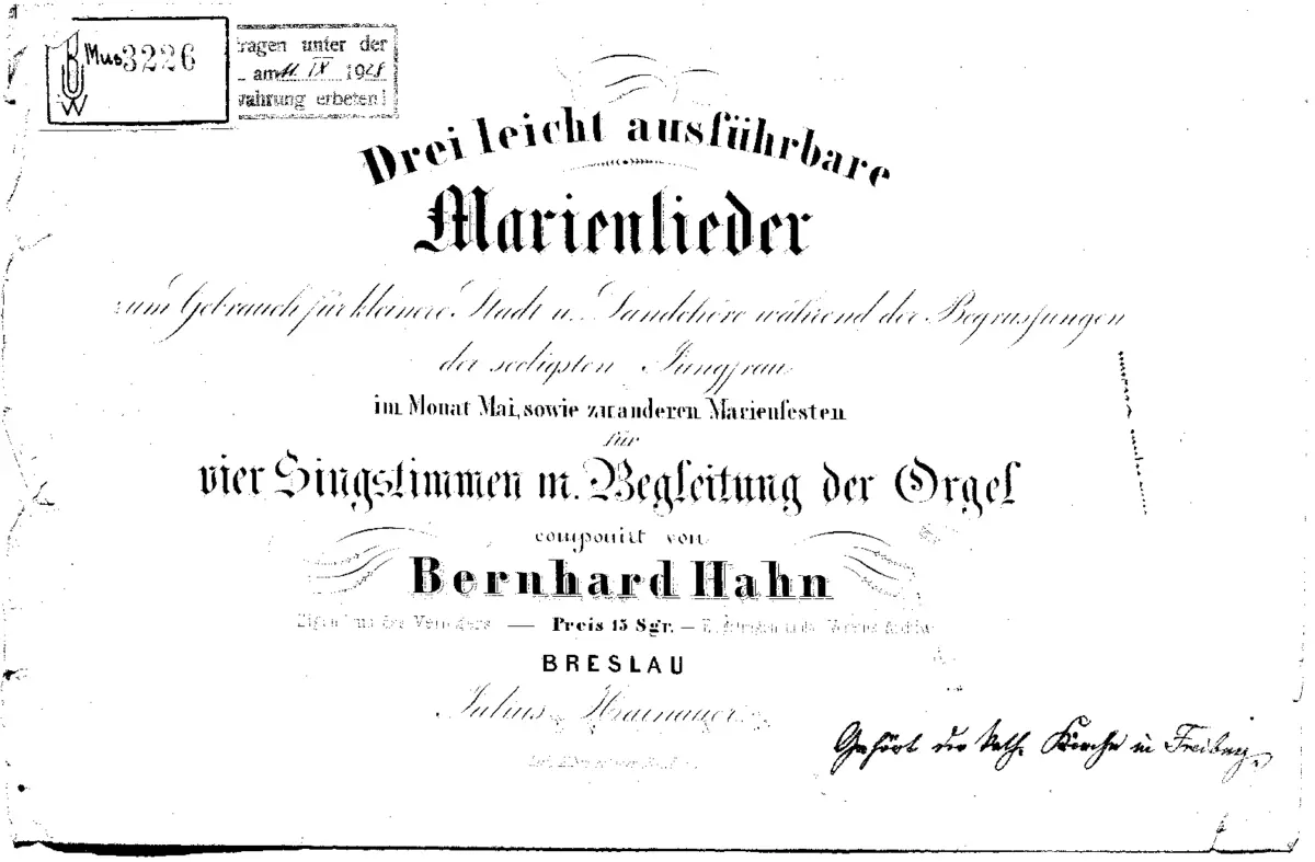 3 Marienlieder - Page 1