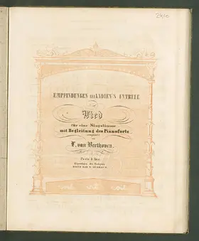 Song, Als die Geliebte sich trennen wollte