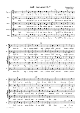 Said I that Amarillis