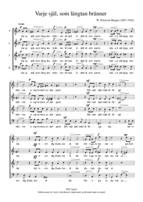 Varje själ, som längtan bränner