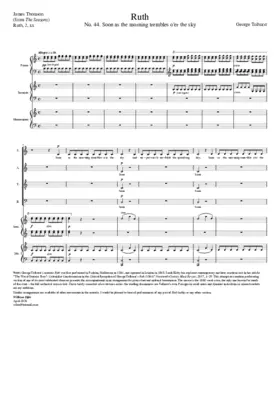 Soon as the morning trembles o'er the sky (from Ruth)