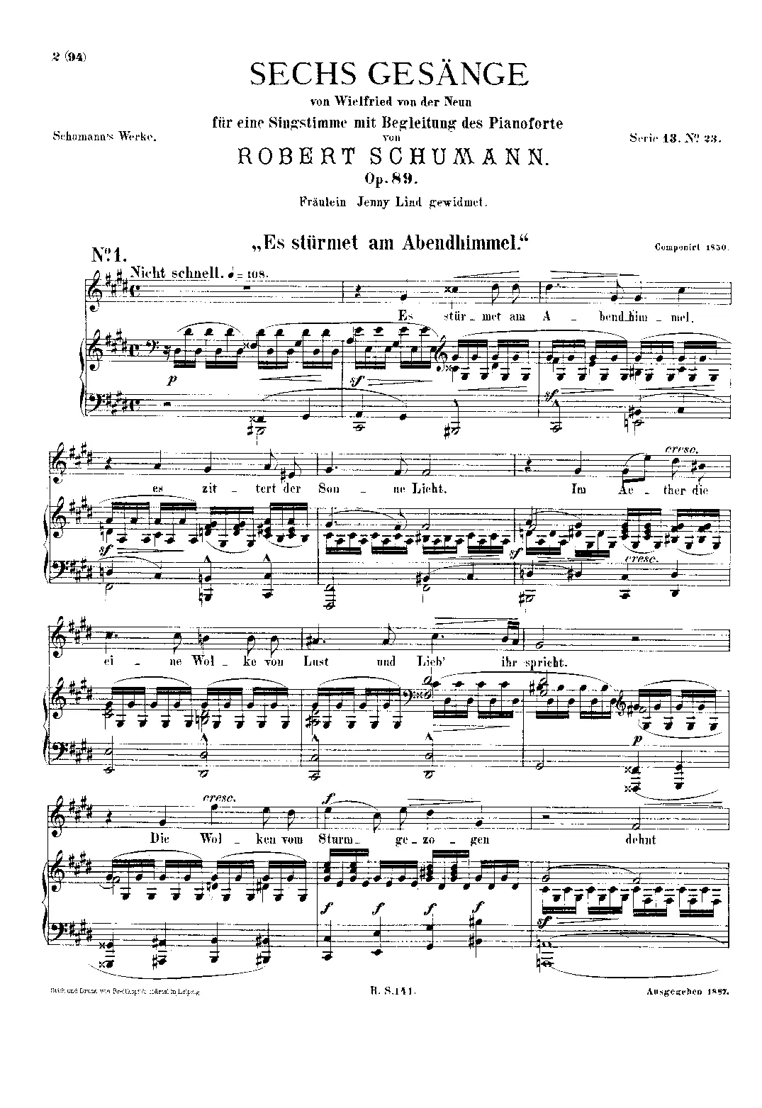 6 Gesänge - Page 1