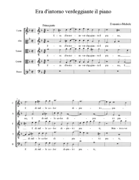 Era d'intorno verdeggiante il piano