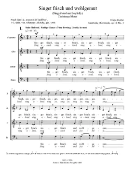 Singet frisch und wohlgemut