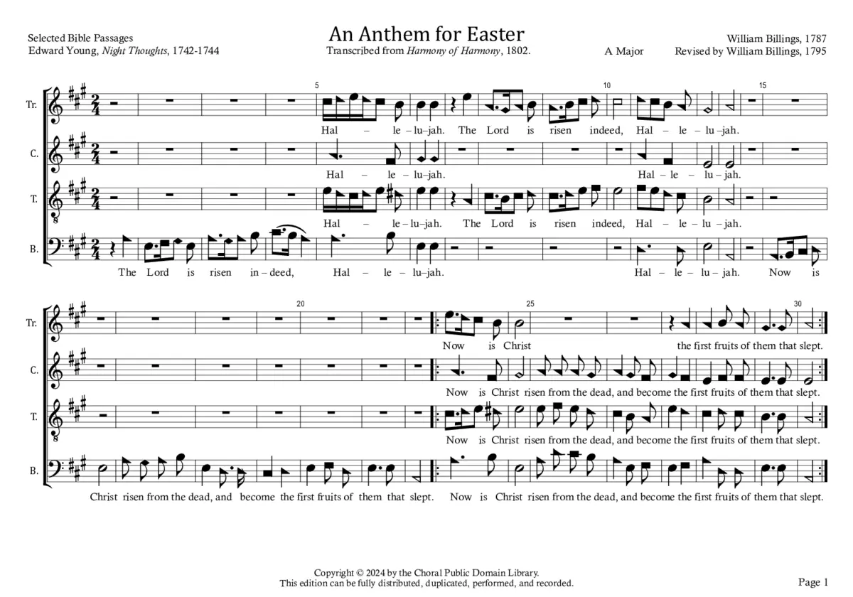 Easter Anthem - Page 1
