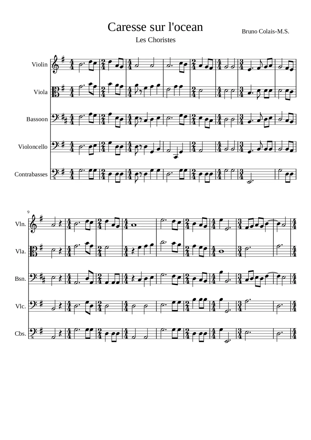 Caresse sur l'ocean - Page 1